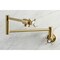 Kingston Brass KS4107BEX Wall Mount Pot Filler, Brushed Brass KS4107BEX - alternate 3